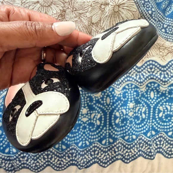 Kate Spade Winthrop Black White Boston Terrier Frenchie Ballet Flats Size 8 M - Picture 8 of 9
